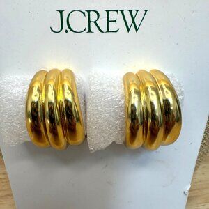 J.Crew Gold-Tone Chunky Hoop Earrings